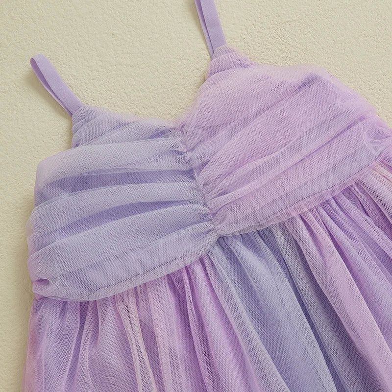 Vestido Infantil Tulezinho Roxo