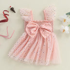 Vestido Infantil de Tule Lacinho