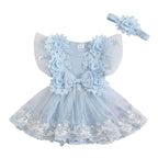 Body Infantil Feminino Bordado Flores