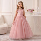 Vestido Infantil Paetê Laço