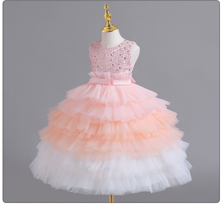 Vestido Infantil Tule Camadas