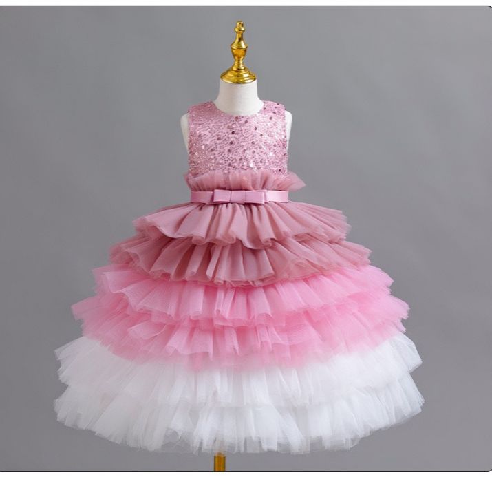 Vestido Infantil Tule Camadas