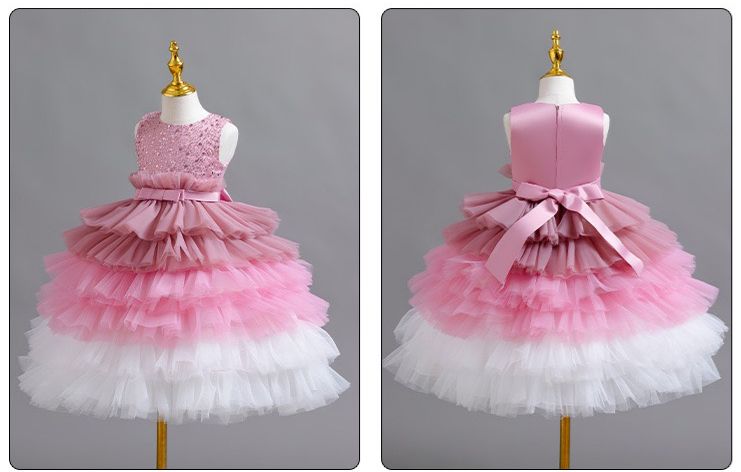 Vestido Infantil Tule Camadas