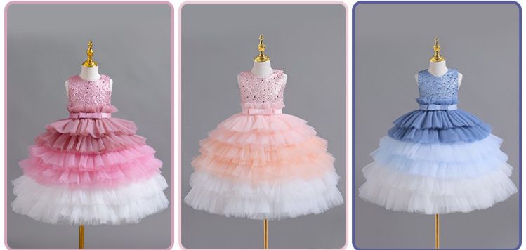 Vestido Infantil Tule Camadas