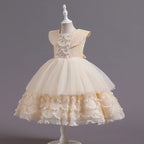 Vestido de Festa Infantil Festa Barra Detalhes