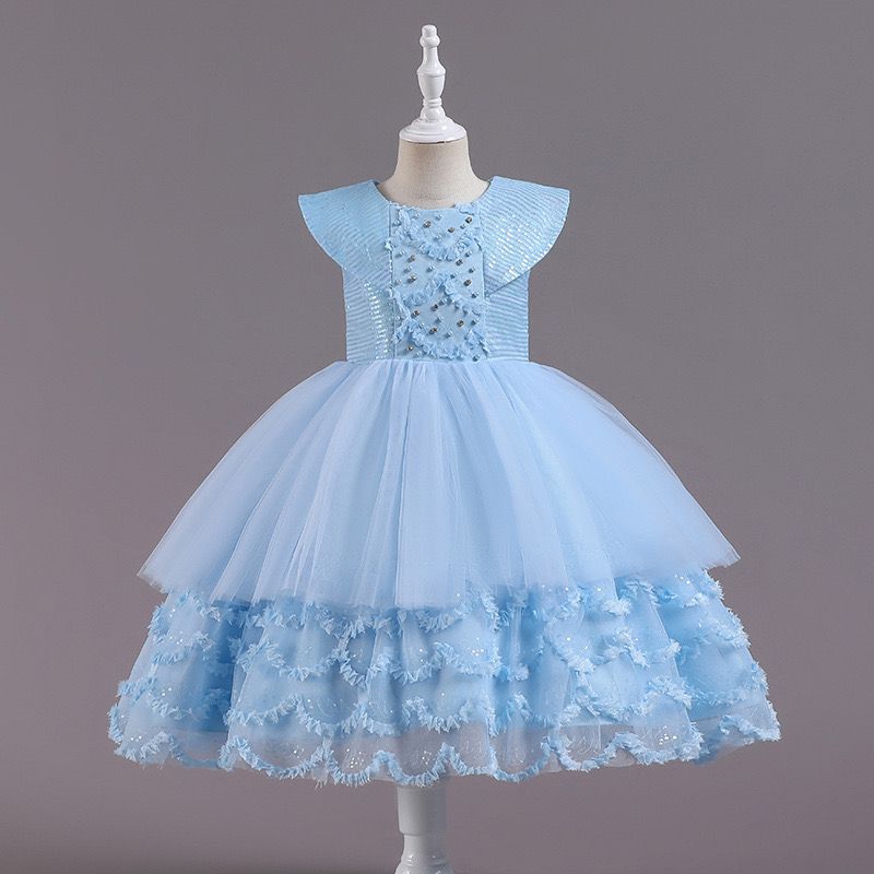 Vestido de Festa Infantil Festa Barra Detalhes