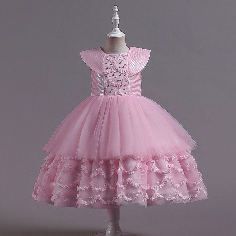Vestido de Festa Infantil Festa Barra Detalhes