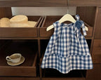 Vestido Infantil Xadrez Florzinha