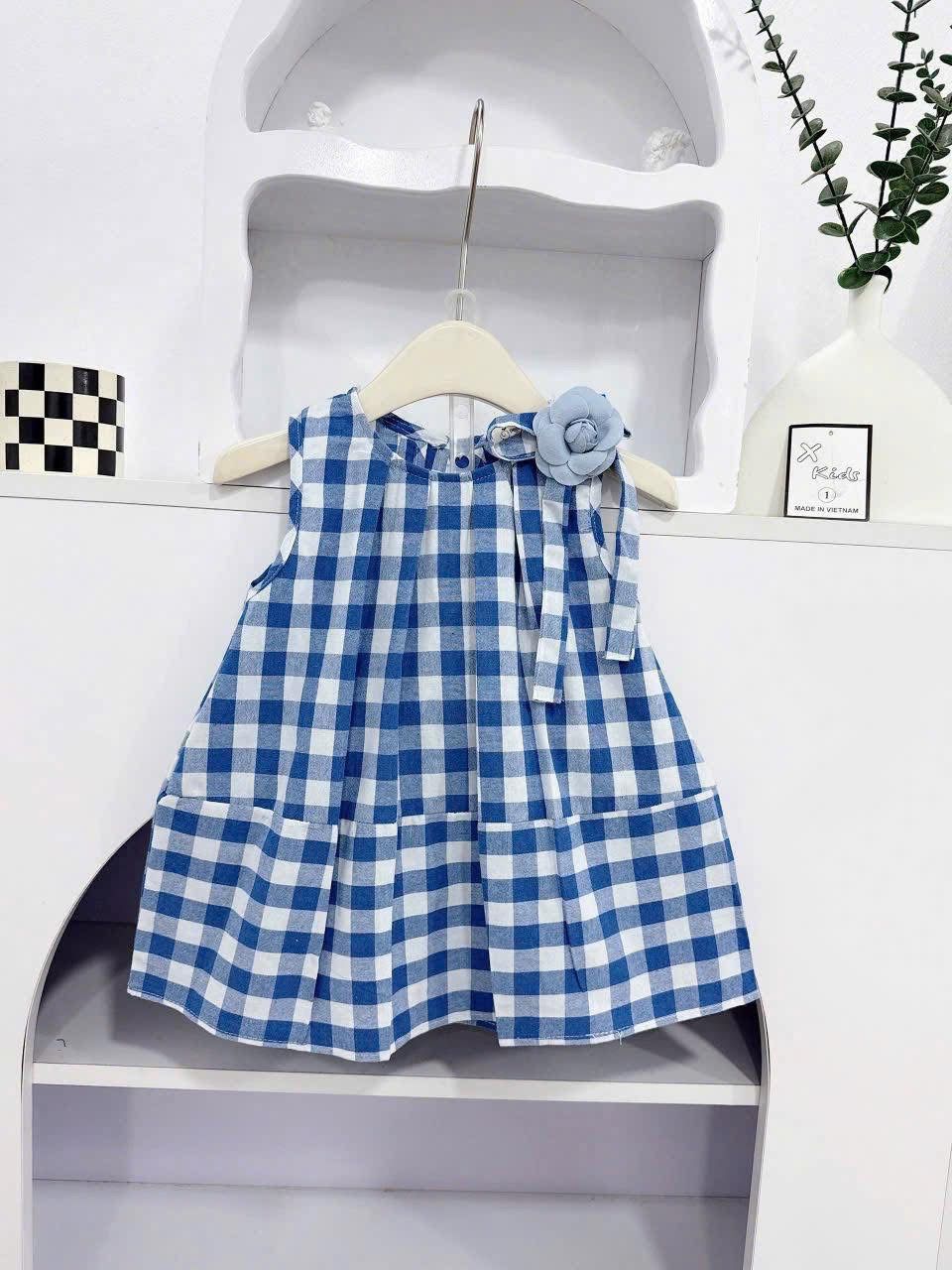 Vestido Infantil Xadrez Florzinha