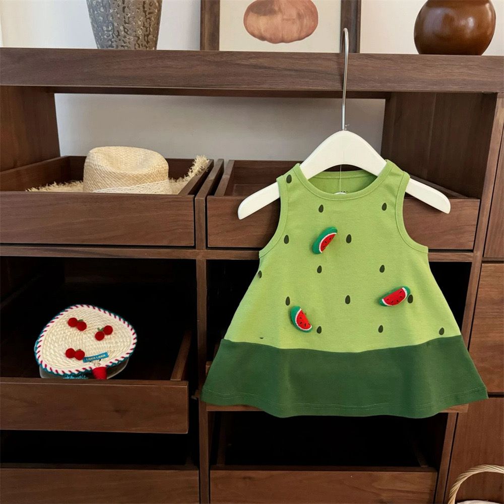Vestido Infantil Verão Melancia