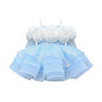 Vestido Infantil Flores Brilhantes