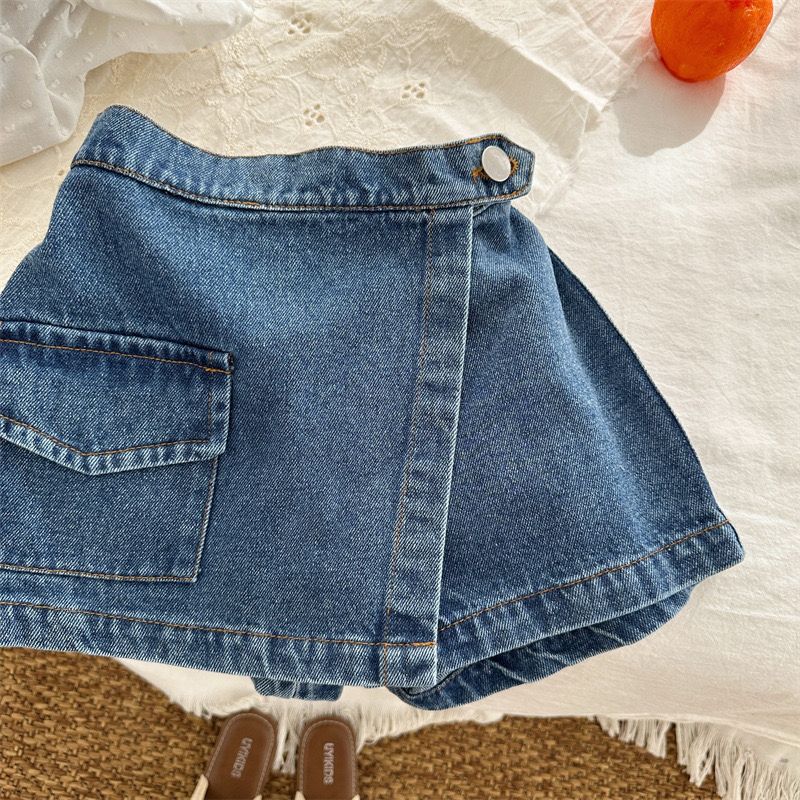 Shorts Saia Infantil Bolsinho