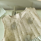 Vestido Infantil Verde Florzinhas